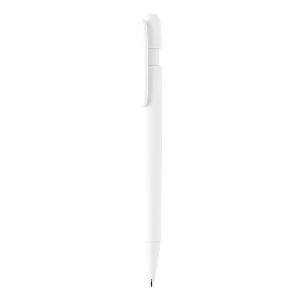 Devin GRS-gecertificeerde RABS-pen - met logo of onbedrukt bestellen - wit (± PMS White)