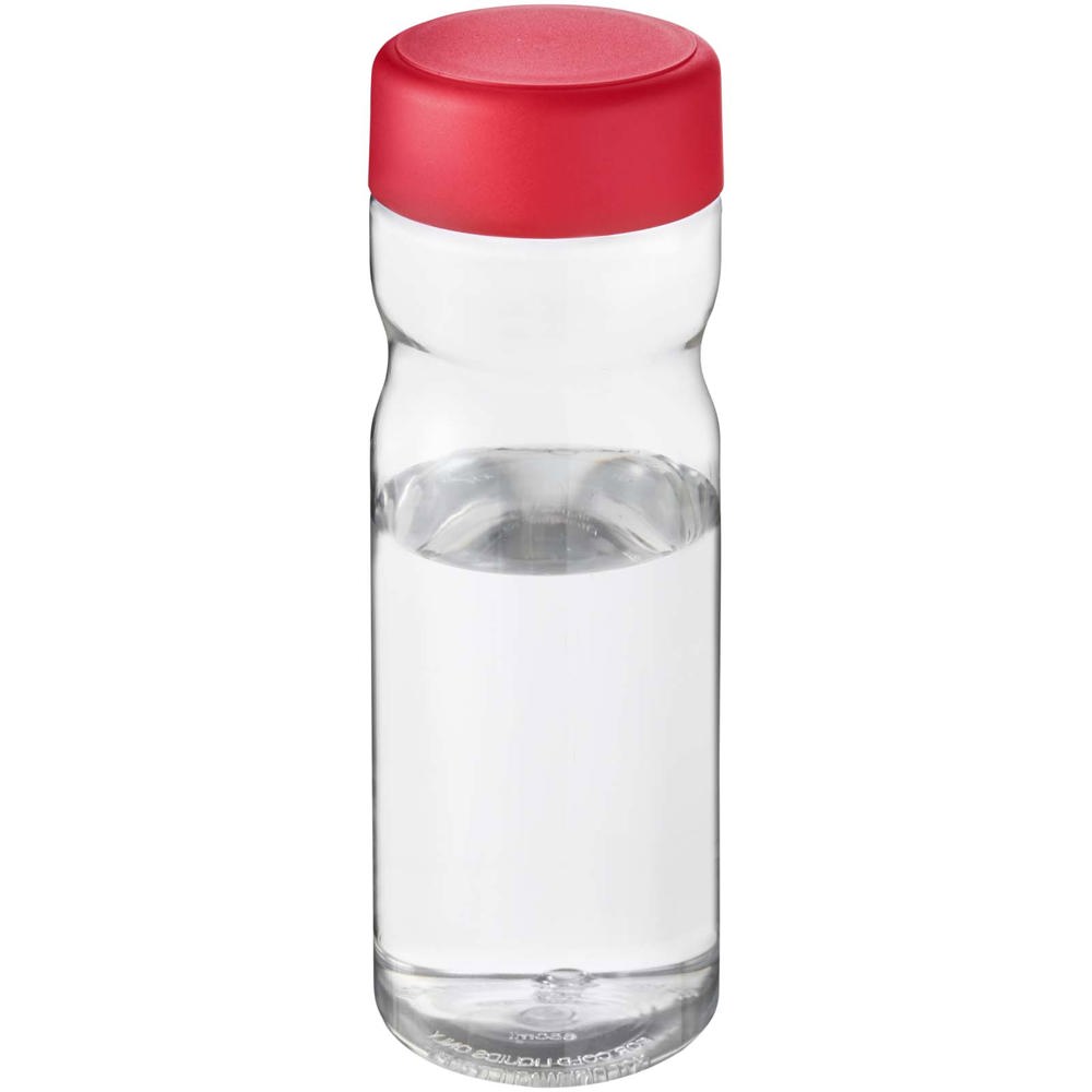 H2O Active® Eco Base 650 ml sportfles - met logo of onbedrukt bestellen - Transparent, Rood