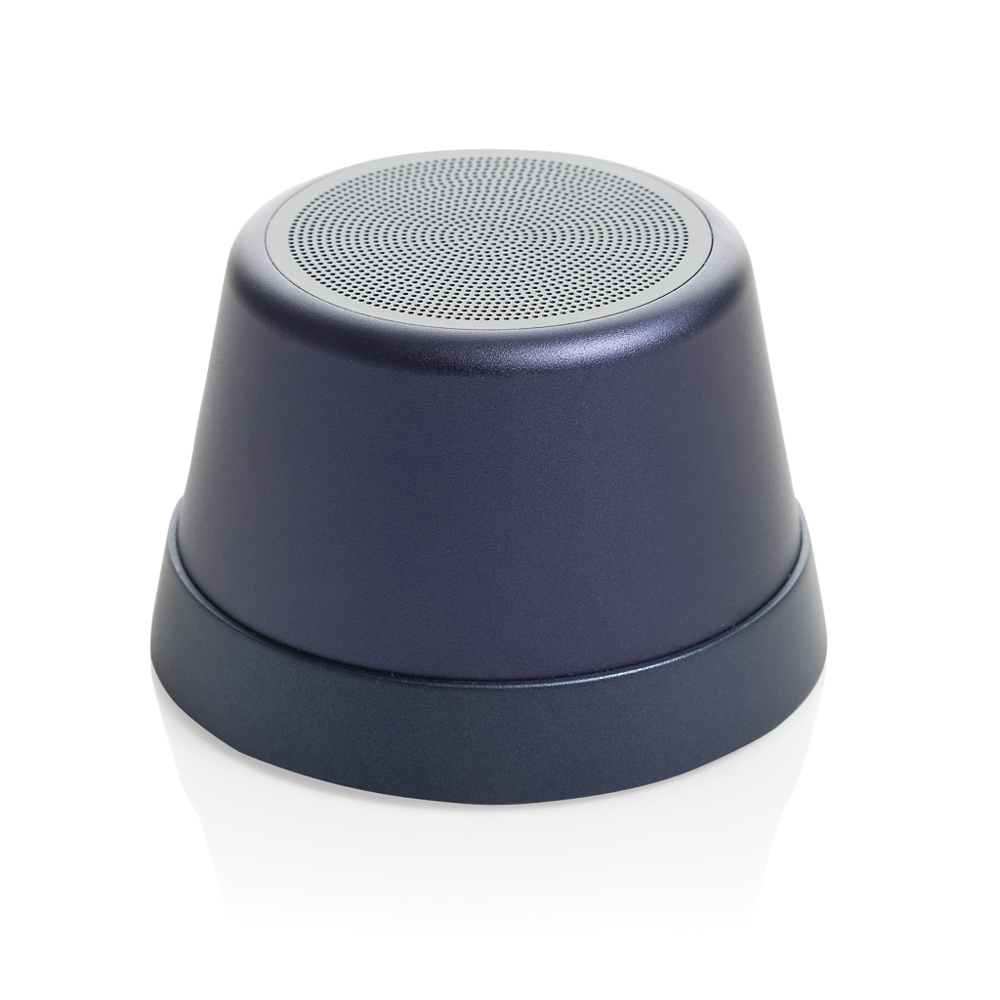 Nivio RCS gerecycled aluminum magnetische 5W Speaker - bedrukt of onbedrukt verkrijgbaar - blauw (± PMS 4145 C)