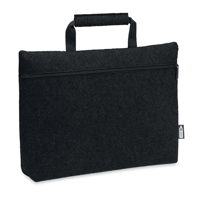 TAPLA - RPET vilt laptop tas met rits - met logo of onbedrukt bestellen