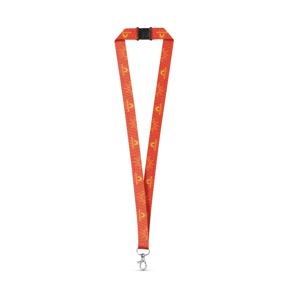 BRISTOL. SET Lanyard SUBLIMATION Lang II (20 mm) met 20 mm karabijnhaak en veiligheidssluiting