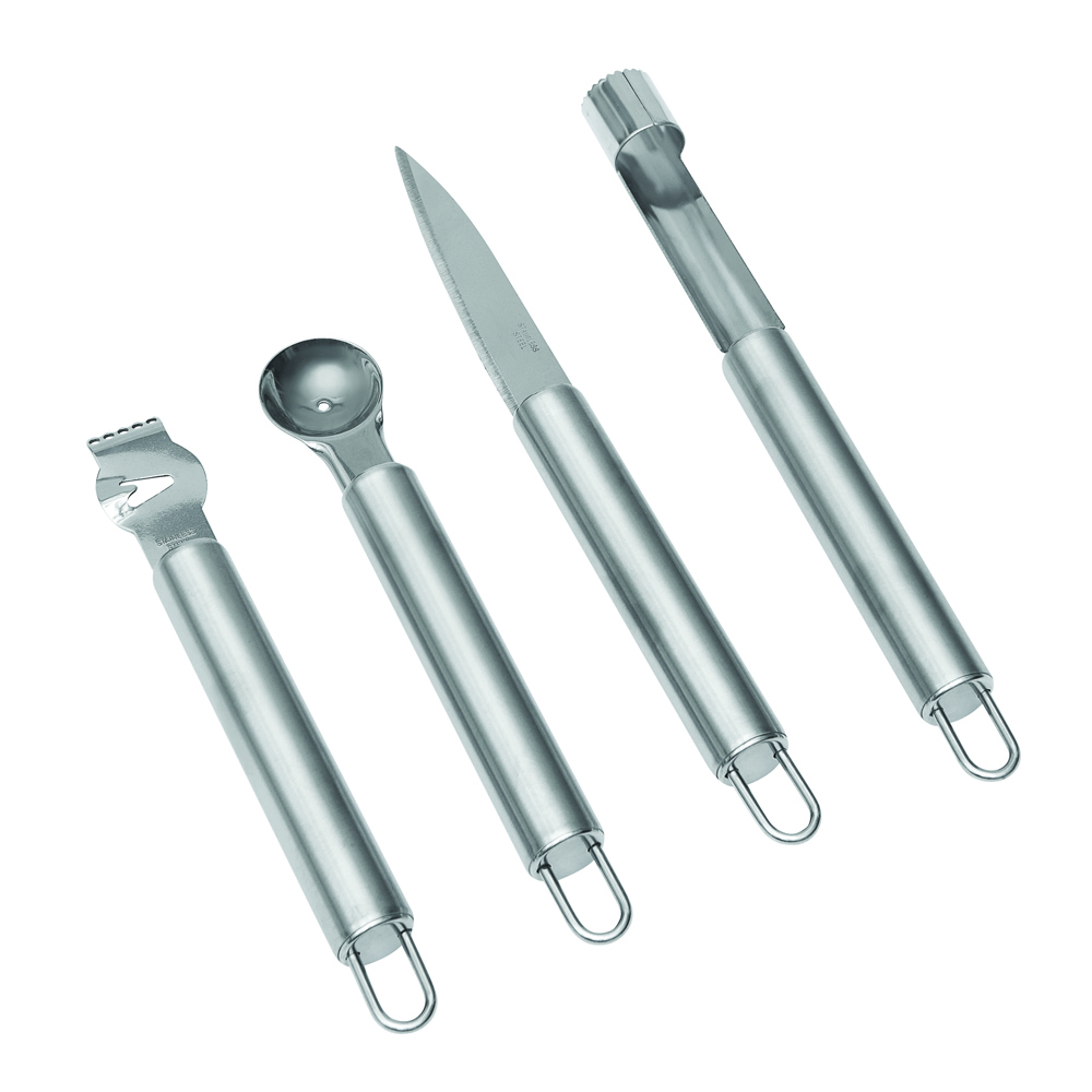 FRUITY - 4 delig fruitmessen set - bedrukt of onbedrukt verkrijgbaar