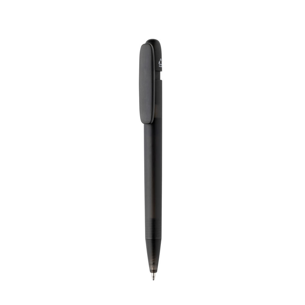 Devin GRS-gecertificeerde RABS-pen transparant - bedrukt of onbedrukt verkrijgbaar - zwart (± PMS Black)