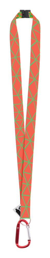 Subyard XL Safe RPET - custom made sublimatie lanyard - voor bedrijven en relatiegeschenken - Rood