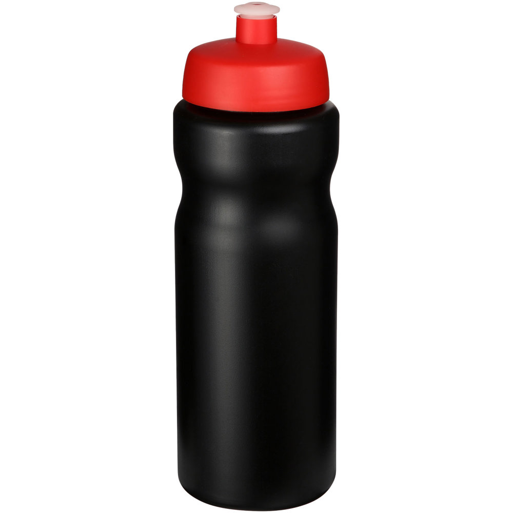 Baseline® Plus 650 ml sportfles - met logo of onbedrukt bestellen - Zwart, Rood