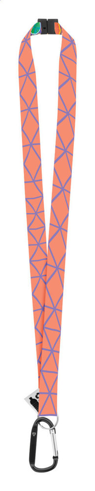 Subyard XL Safe RPET - custom made sublimatie lanyard - voor bedrijven en relatiegeschenken - Zwart