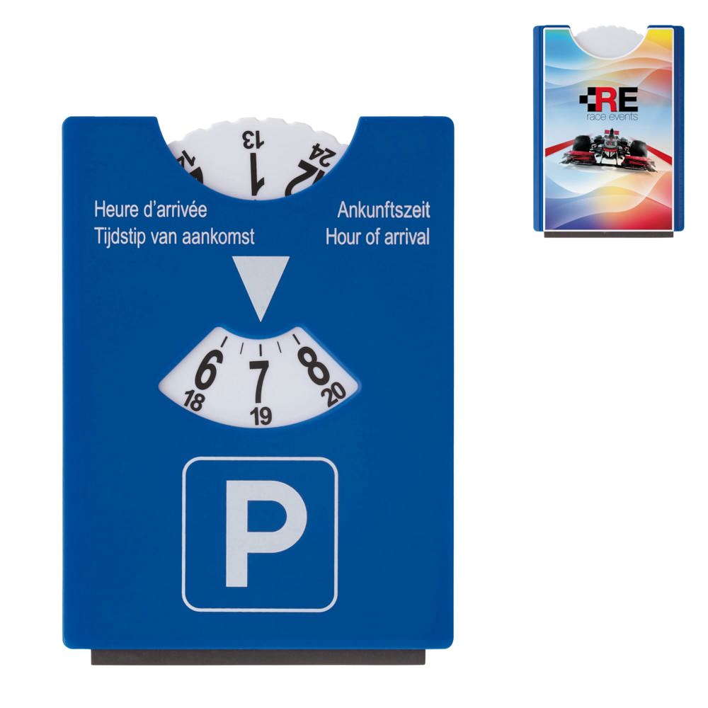 Parkeerschijf 2-in-1 Europa - met logo of onbedrukt bestellen