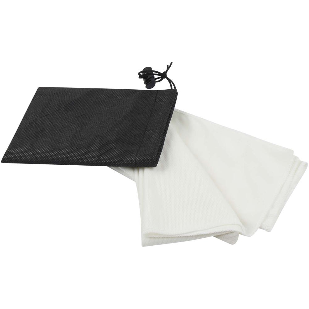 Lucas RPET sporthanddoek 30 x 80 cm - bedrukt of onbedrukt verkrijgbaar - Wit