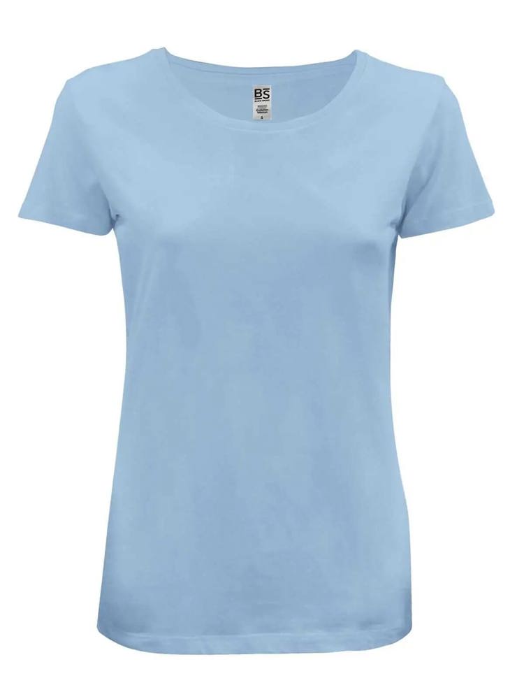 BS Evolution dames t-shirt, 150 gr/m² - bedrukt of onbedrukt verkrijgbaar - Lichtblauw