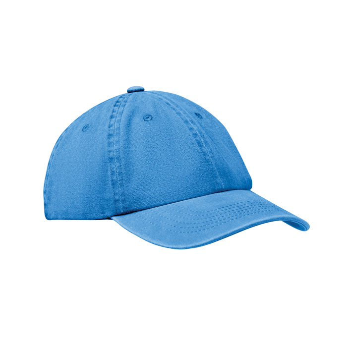 BEAU - 6 panelen baseballcap 265gr/m² - bedrukt of onbedrukt verkrijgbaar - Royal Blauw