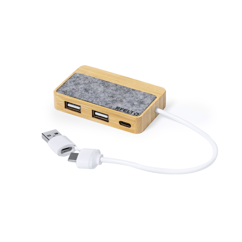 USB Hub Barney - met logo of onbedrukt bestellen