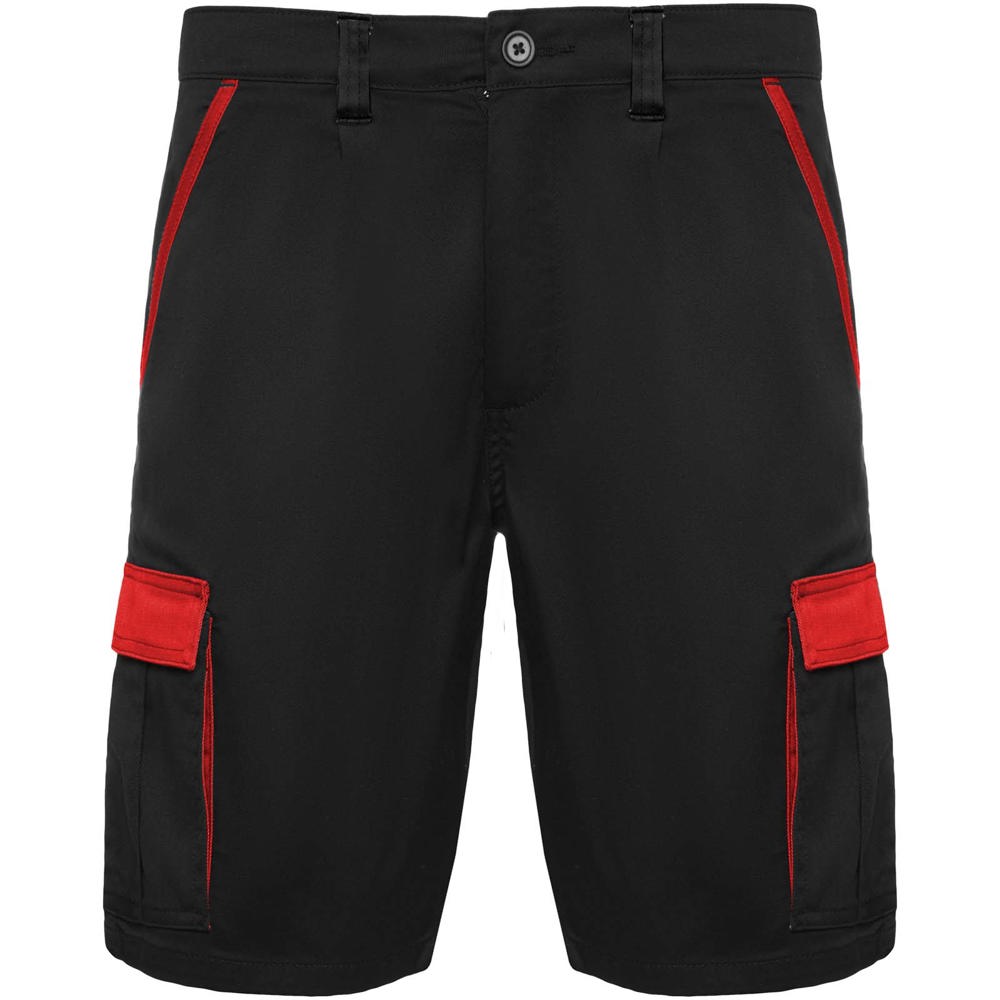 Tahoe 250 g/m2 korte werkbroek - Zwart, Rood