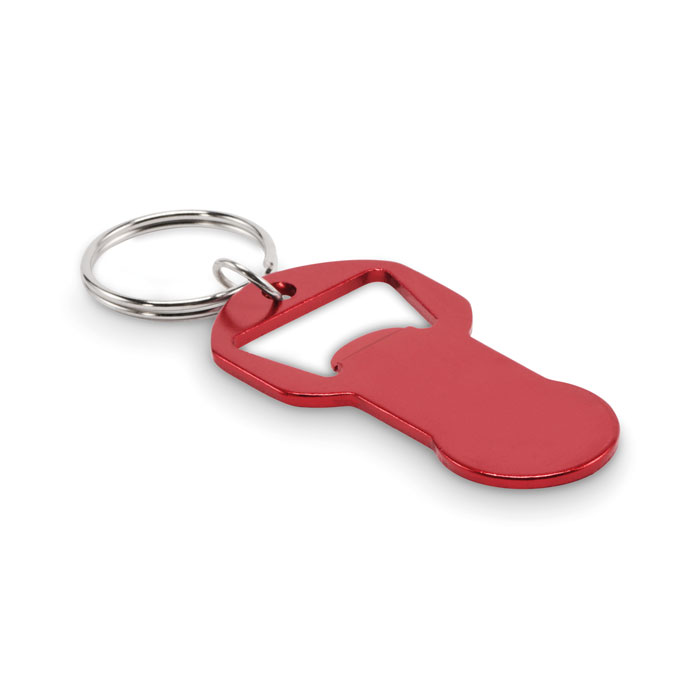CLAVE - Alu sleutelhanger flesopener - kopen of bedrukken - Rood
