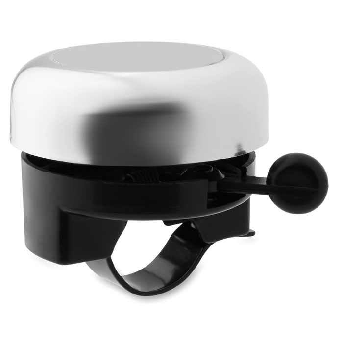 RINGRING - Aluminium fietsbel - voor bedrijven en relatiegeschenken - Glanzend Zilver