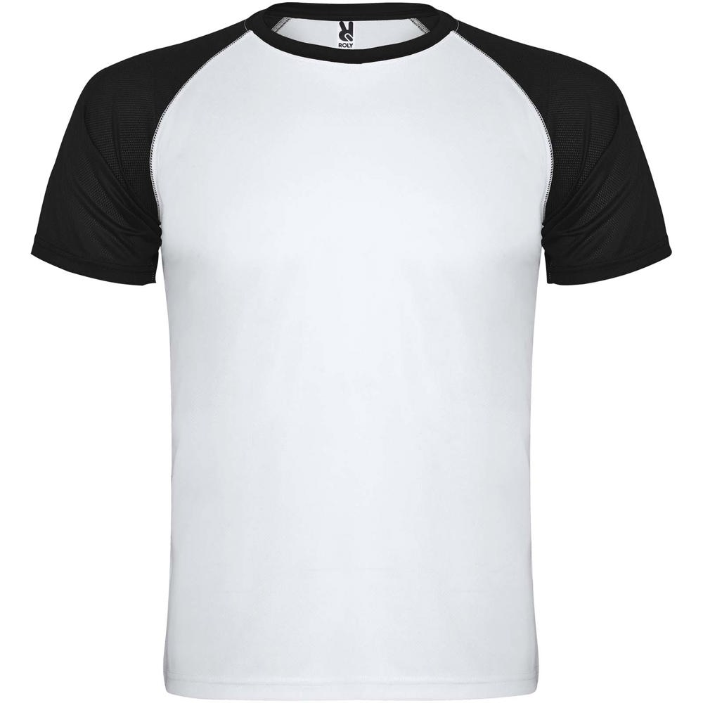 Indianapolis sportshirt met korte mouwen voor kinderen - bedrukt of onbedrukt verkrijgbaar - Wit, Zwart