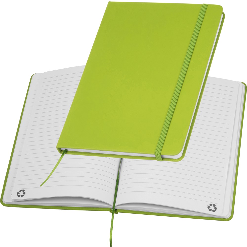 A5 notitieboekje van gerecycled papier - kopen of bedrukken - Appelgroen