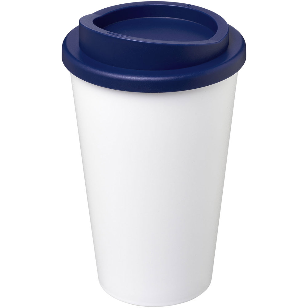 Americano® geïsoleerde beker van 350 ml - kopen of bedrukken - blauw, wit