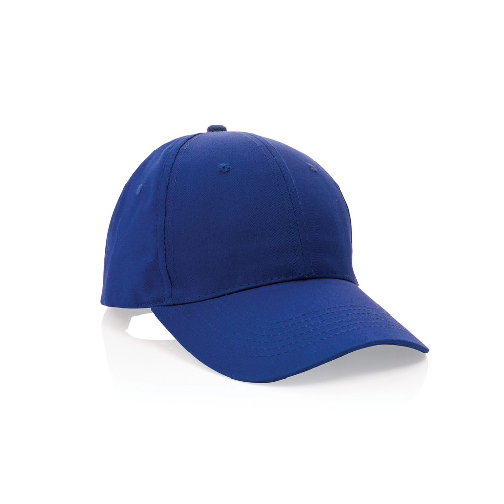 Impact AWARE™ 6 panel 190gr gerecycled katoenen cap - bedrukt of onbedrukt verkrijgbaar - blauw (± PMS blue)