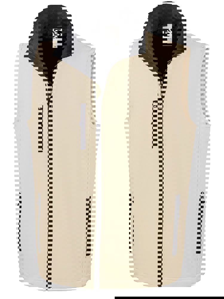 BS Traveller softshell bodywarmer, 275 gr/m² - kopen of bedrukken - Gebroken wit (12-0304 TPG)