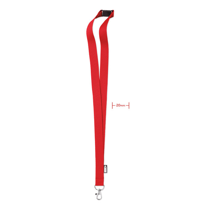 LANY RPET - RPET Lanyard - kopen of bedrukken - Rood