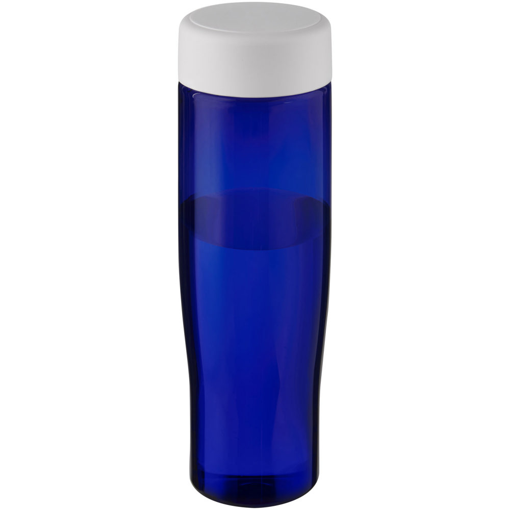 H2O Active® Eco Tempo waterfles van 700 ml met schroefdop - bedrukt of onbedrukt verkrijgbaar - Wit, Blauw