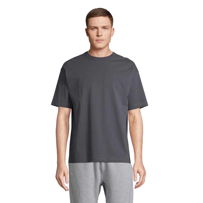BOXY MEN - BOXY OVERSIZE T-SHIRT HEREN - met logo of onbedrukt bestellen - Muisgrijs