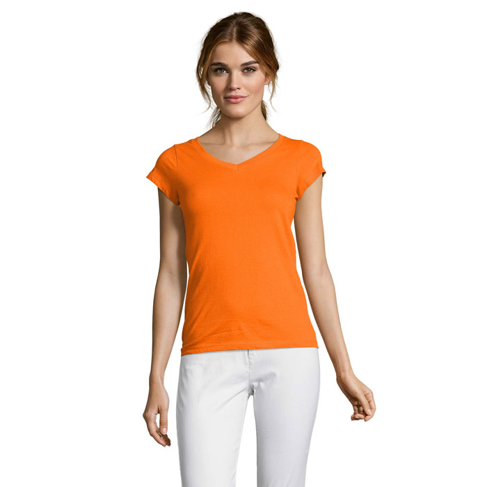 MOON - MOON dames t-shirt 150g - voor bedrijven en relatiegeschenken - Oranje