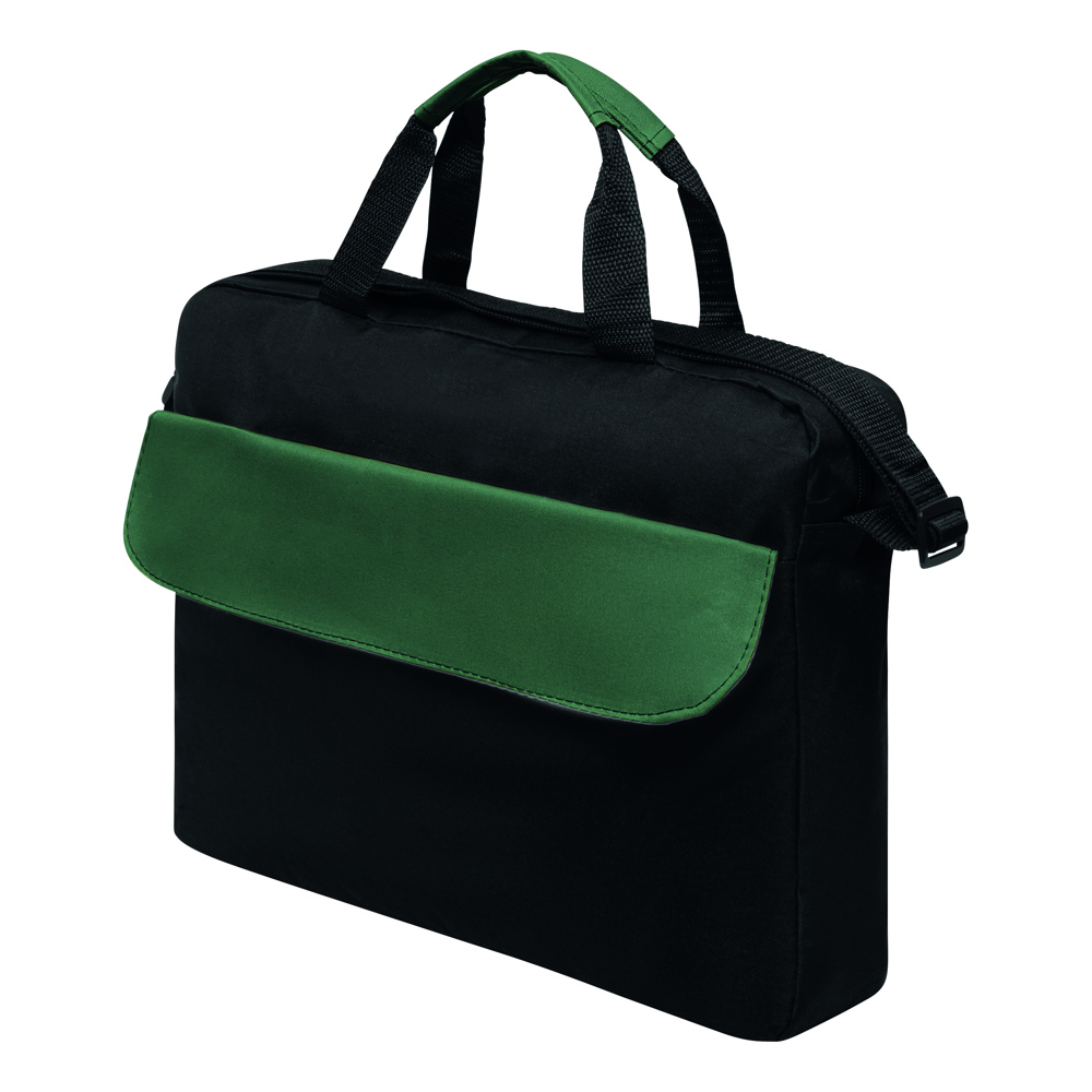 BRISTOL - Documententas - met logo of onbedrukt bestellen - donkergroen, zwart