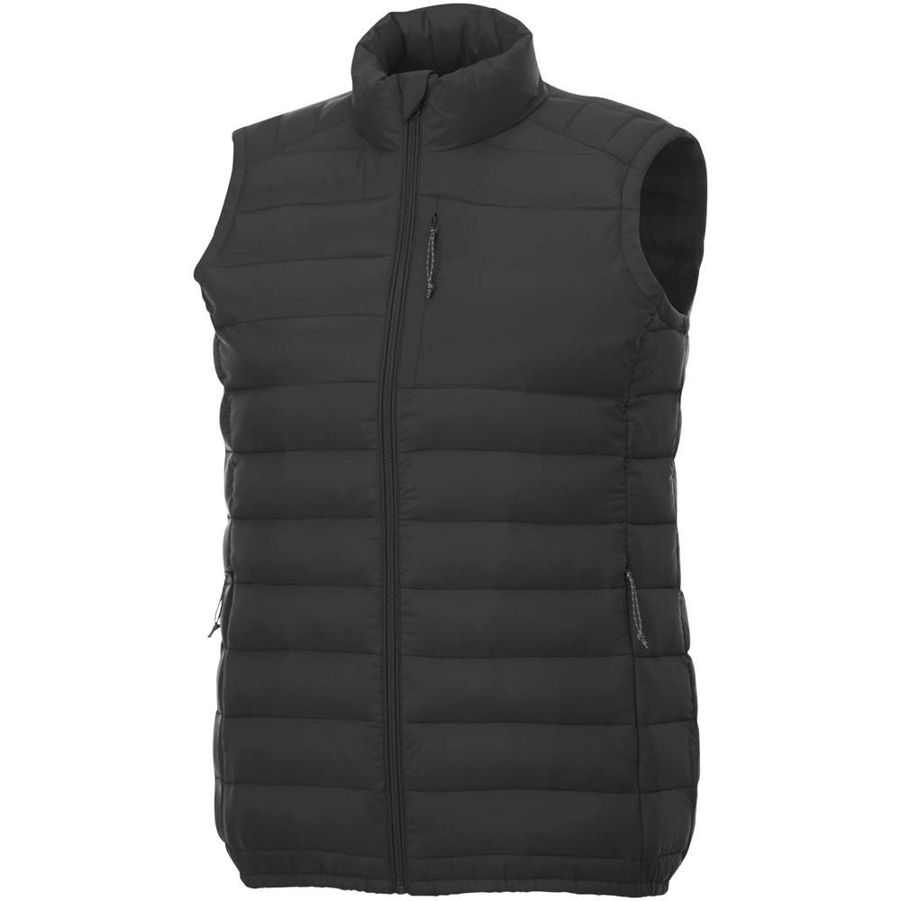 Pallas heren gerecycleerde geïsoleerde bodywarmer - met logo of onbedrukt bestellen - Zwart