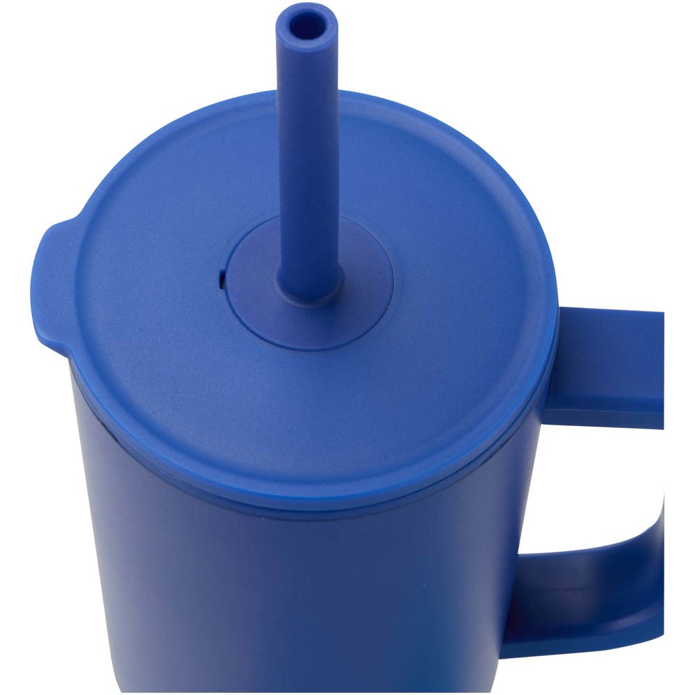 Brady 900 ml RCS gecertificeerde geïsoleerde beker met siliconen rietje