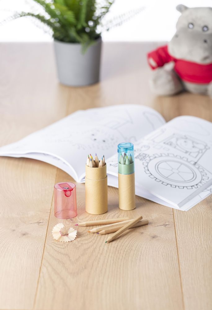 ABS en kartonnen koker met potloden Libbie Original