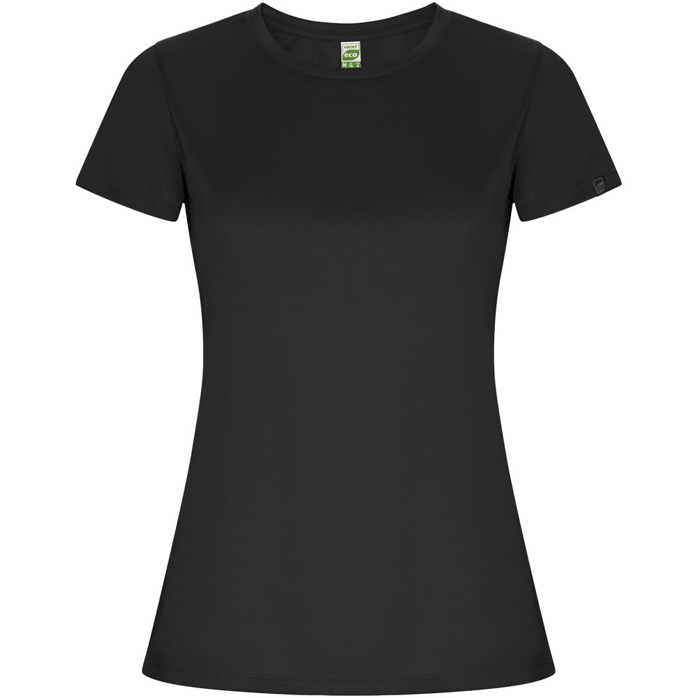 Imola sportshirt met korte mouwen voor dames - met logo of onbedrukt bestellen - Donkerlood