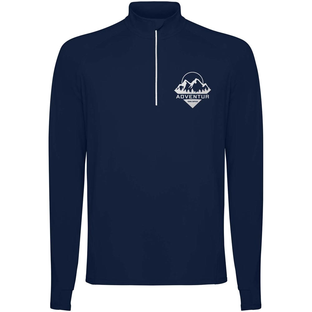 Estambul herensweater met lange mouwen en halve rits