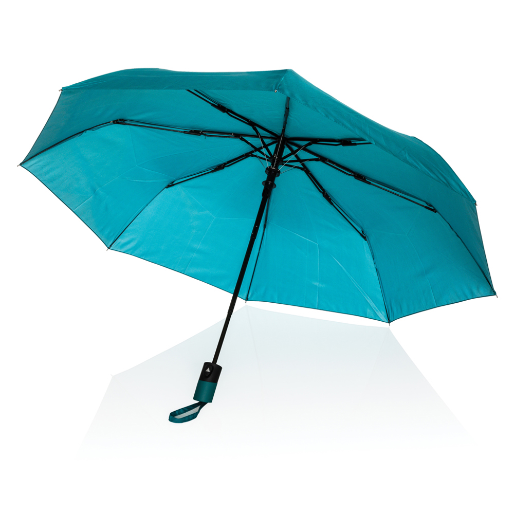 21" Impact AWARE™ 190T mini auto open paraplu - met logo of onbedrukt bestellen - verdigris (± PMS 18-4834TCX)
