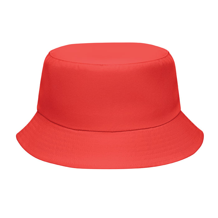 EMMER - ZONNE-VISSERSHOED POLYESTER 150 - bedrukt of onbedrukt verkrijgbaar - rood