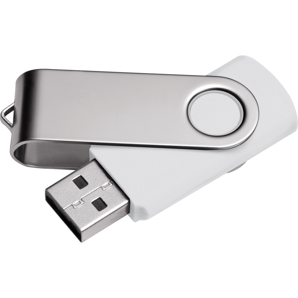 USB-stick8GB - met logo of onbedrukt bestellen - Wit