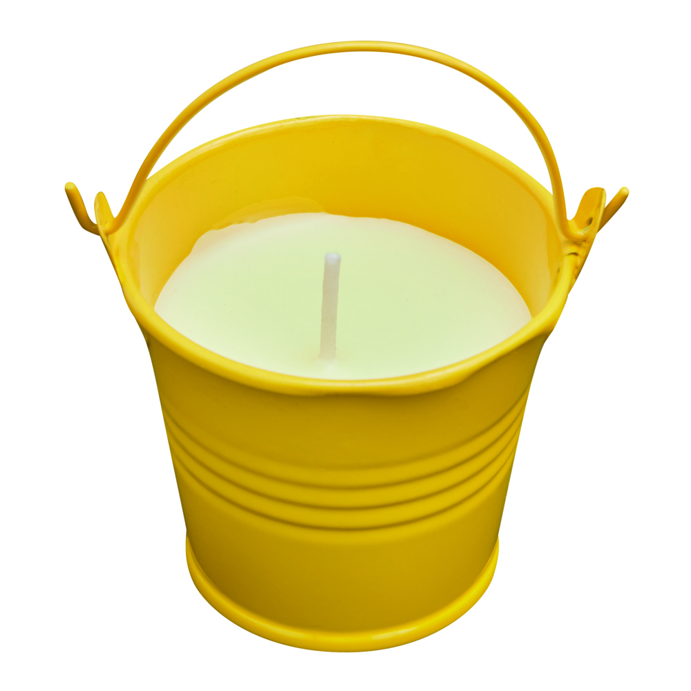 CLAM - Kaars in emmertje - kopen of bedrukken - geel