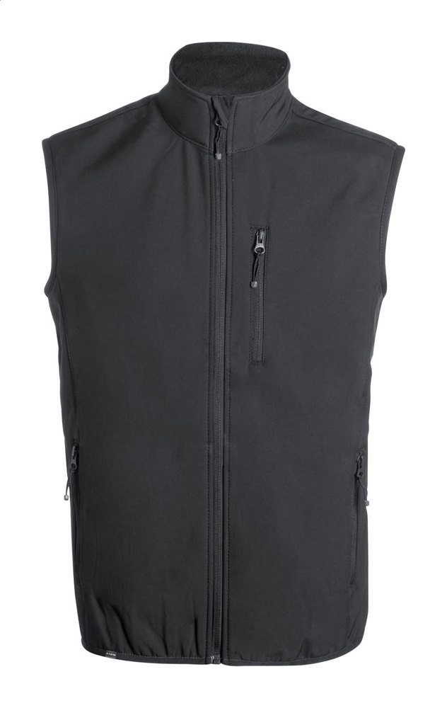 Shelles - RPET softshell vest - met logo of onbedrukt bestellen - Zwart