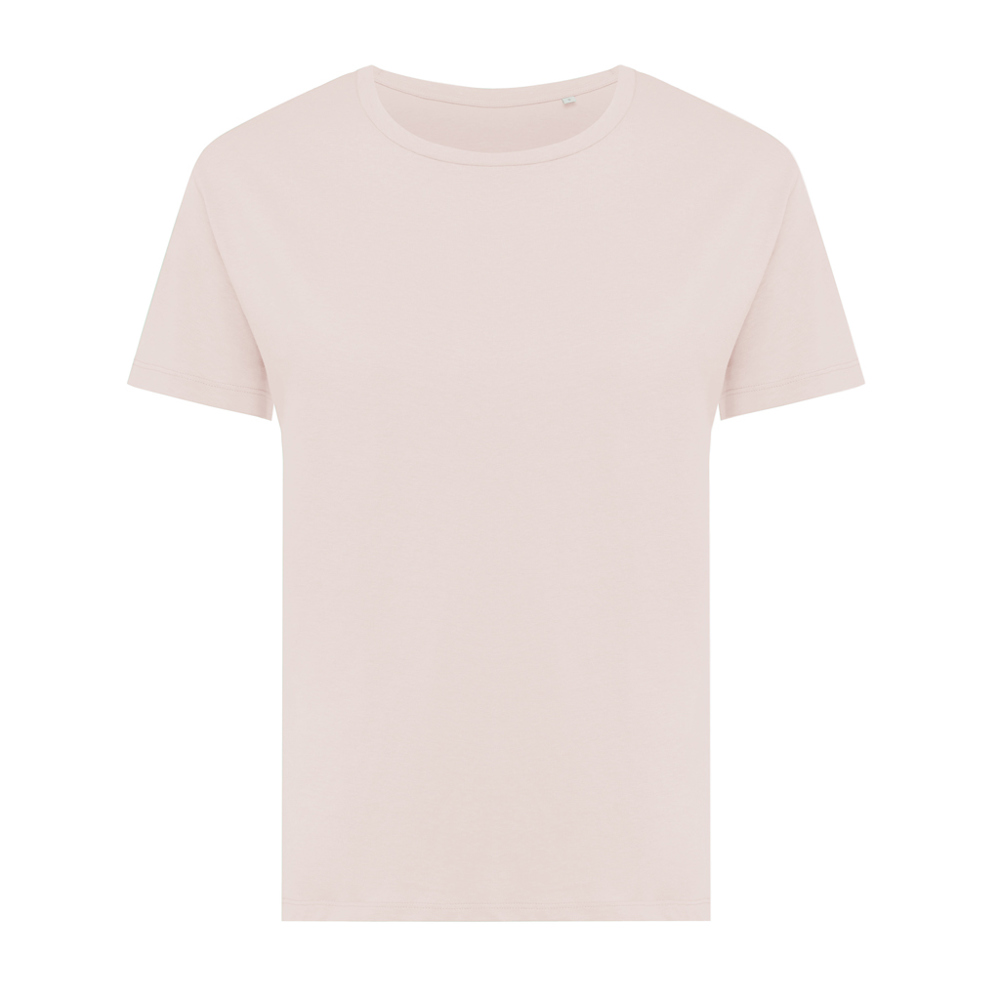 IQONIQ Yala dames lichtgewicht gerecycled katoen t-shirt - bedrukt of onbedrukt verkrijgbaar - cloud pink (± PMS 11-1408 TCX)