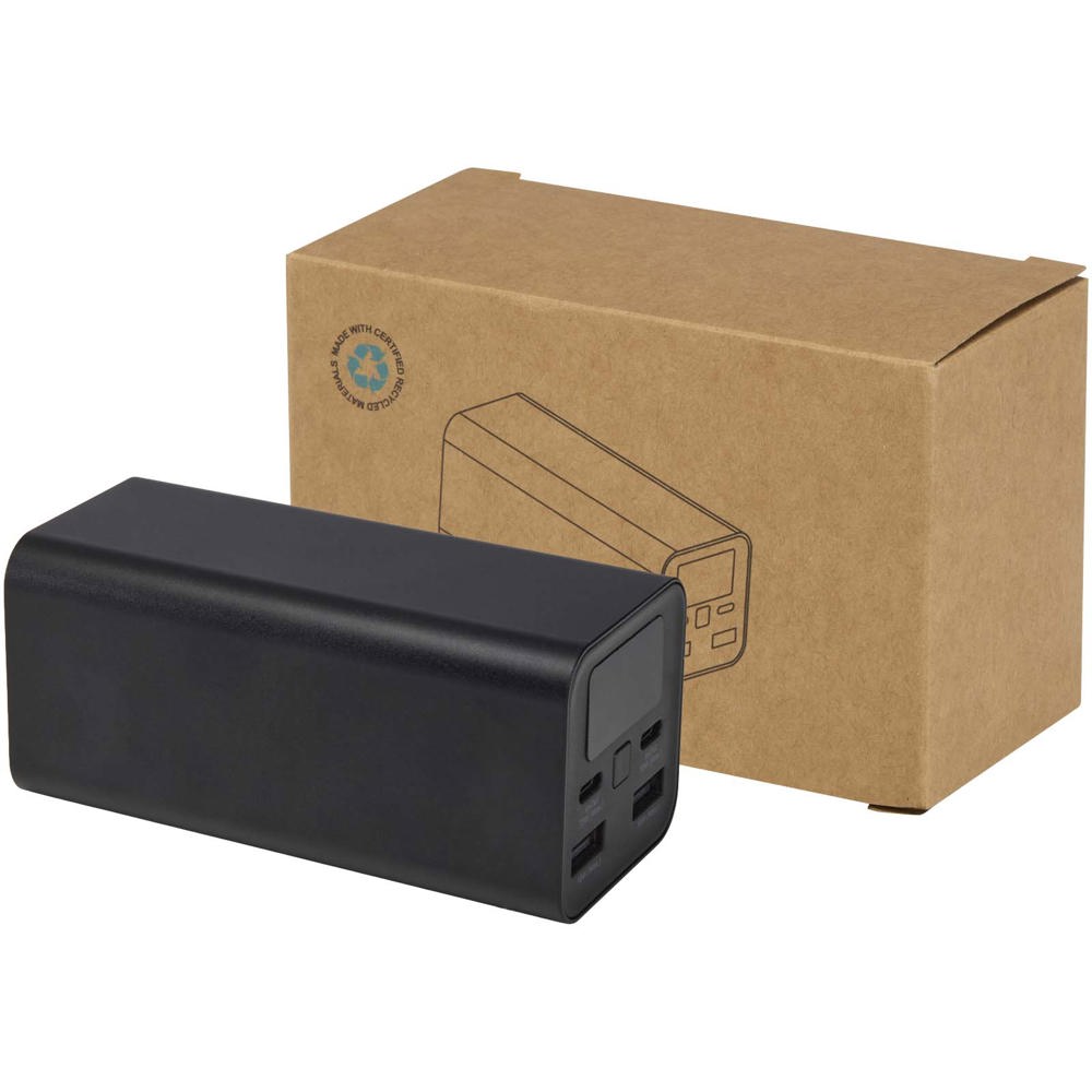 Acamar powerbank van 20.000 mAh 70 W voor laptops van gerecycled aluminium - kopen of bedrukken