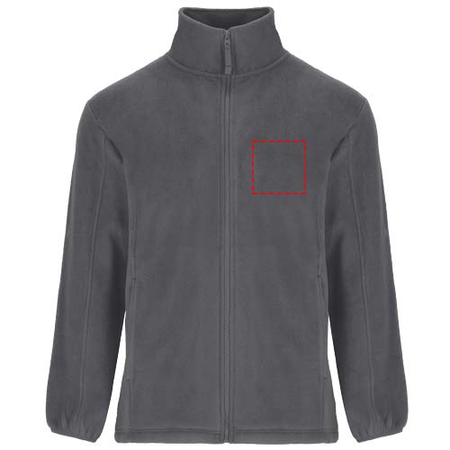 Artic fleece herenjack met volledige rits