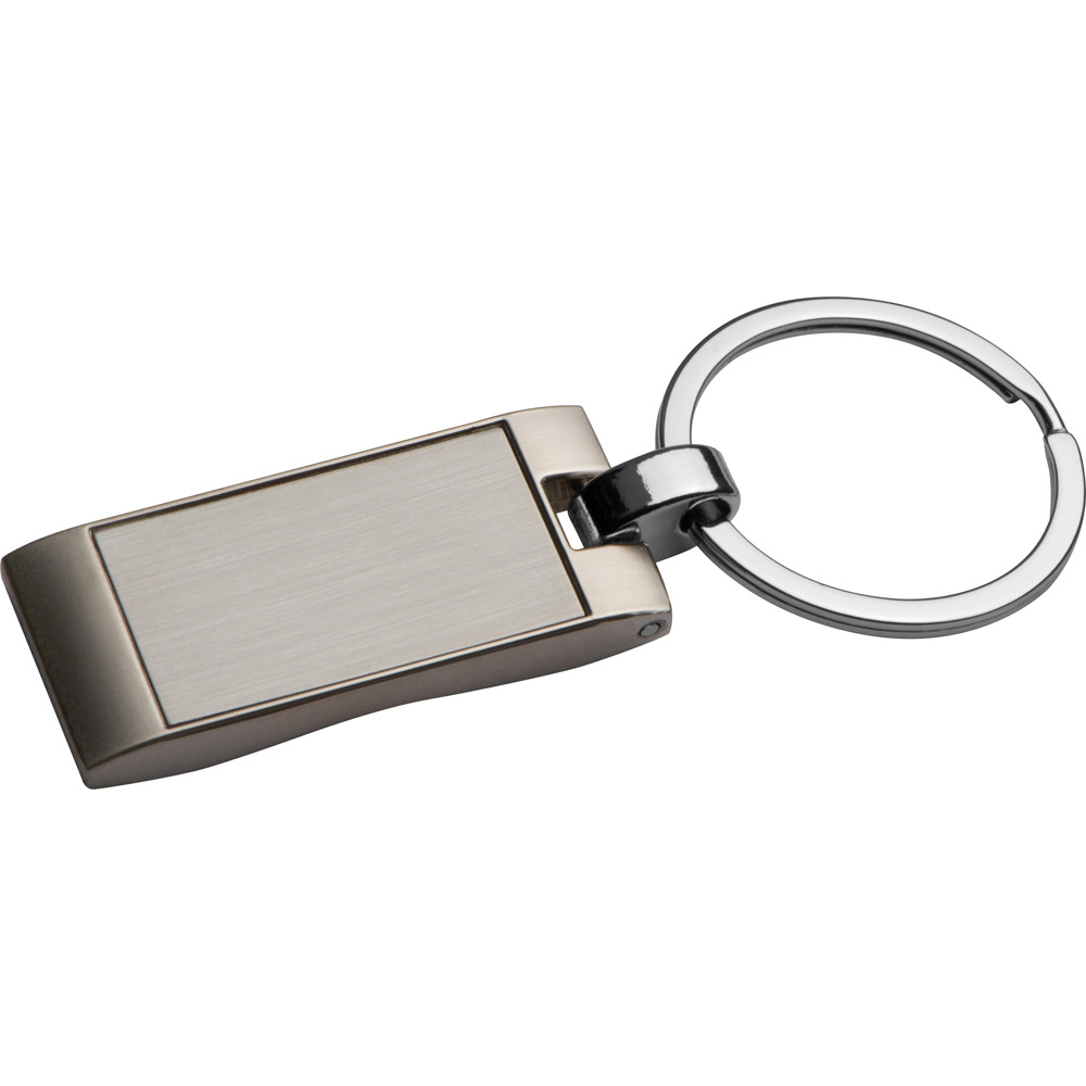 Metalen sleutelhanger, golfvormig - kopen of bedrukken