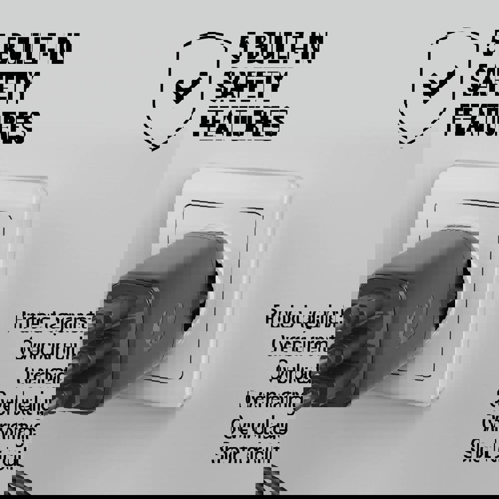 Fresh 'n Rebel 67W Laptop Snellader GaN USB-C &amp; USB-A