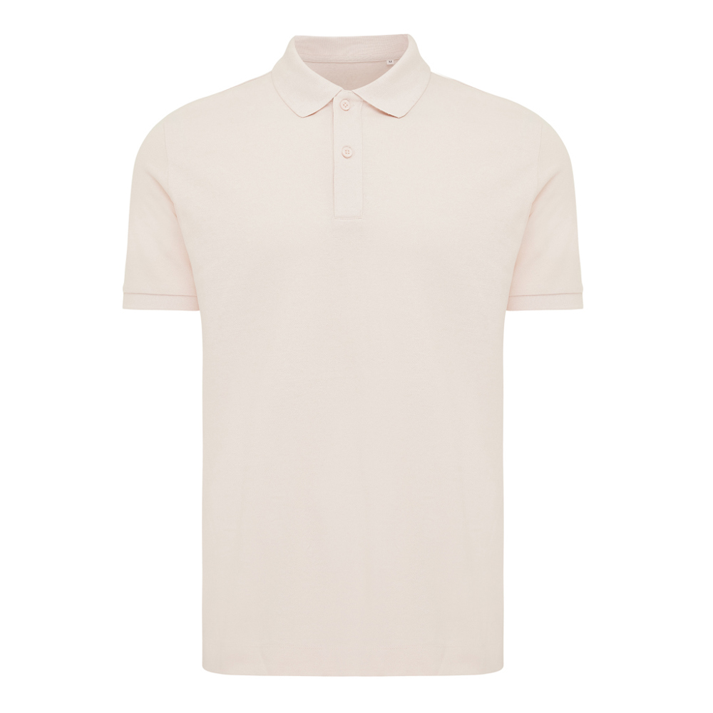 IQONIQ Yosemite gerecycled katoen pique polo - met logo of onbedrukt bestellen - cloud pink (± PMS 11-1408 TCX)