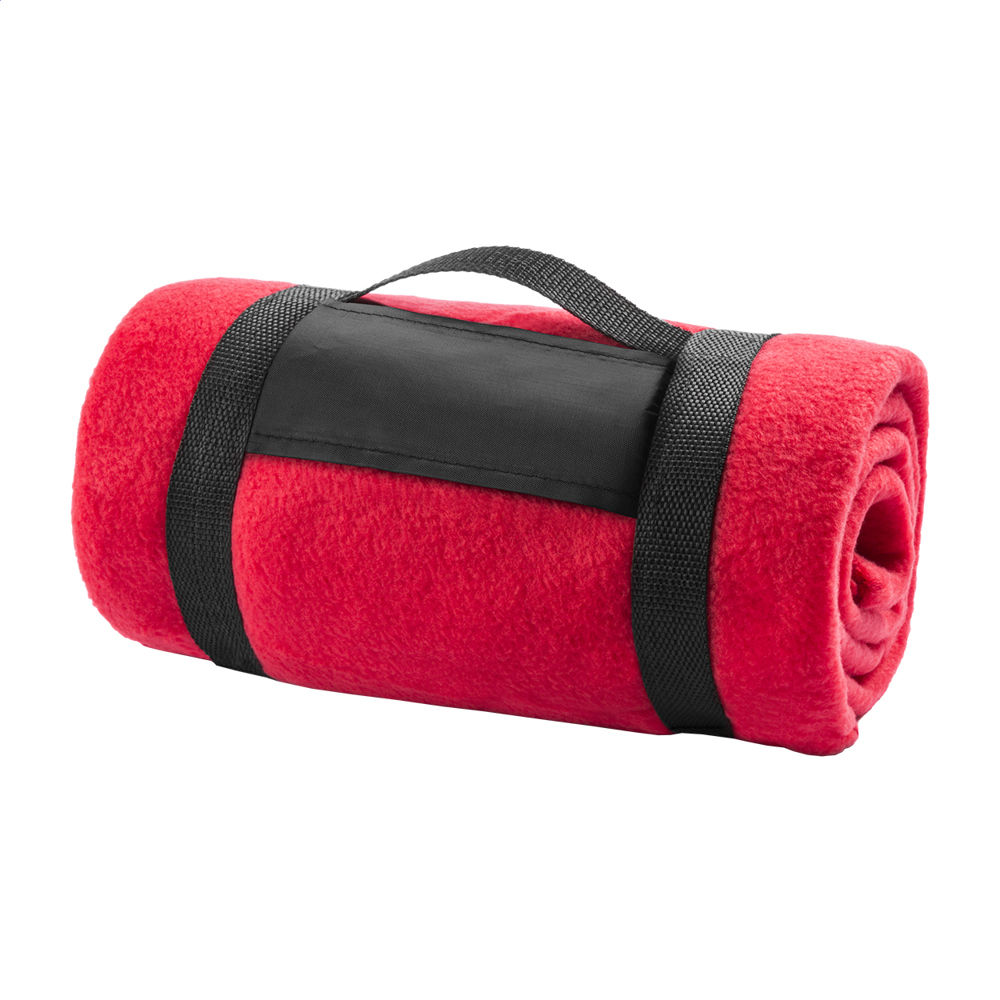 Vinson - fleecedeken - met logo of onbedrukt bestellen - rood