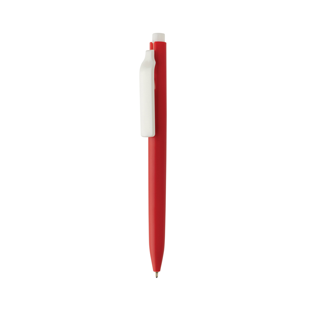 Vibe GRS certified R-ABS pen met ultra vloeiende inkt - met logo of onbedrukt bestellen - rood, wit (± PMS 710/ ± PMS White)