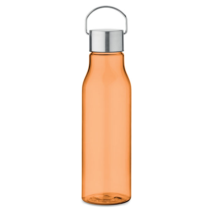 VERNAL - RPET fles met PP dop 600 ml - met logo of onbedrukt bestellen - Transparant Oranje