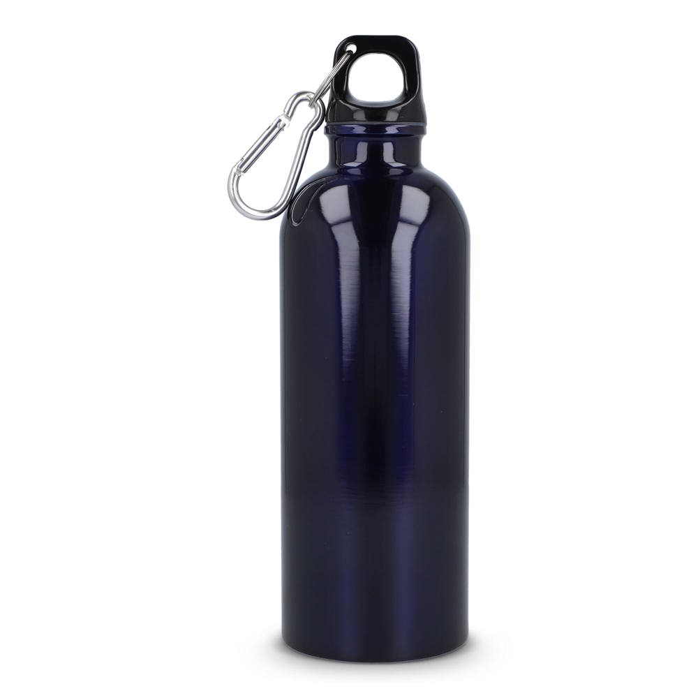 Gerecycled RVS Enkelwandige fles met Karabijnhaak 500ml