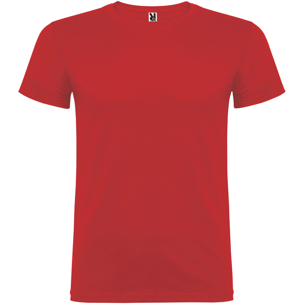 Beagle herenshirt met korte mouwen - met logo of onbedrukt bestellen - Rood