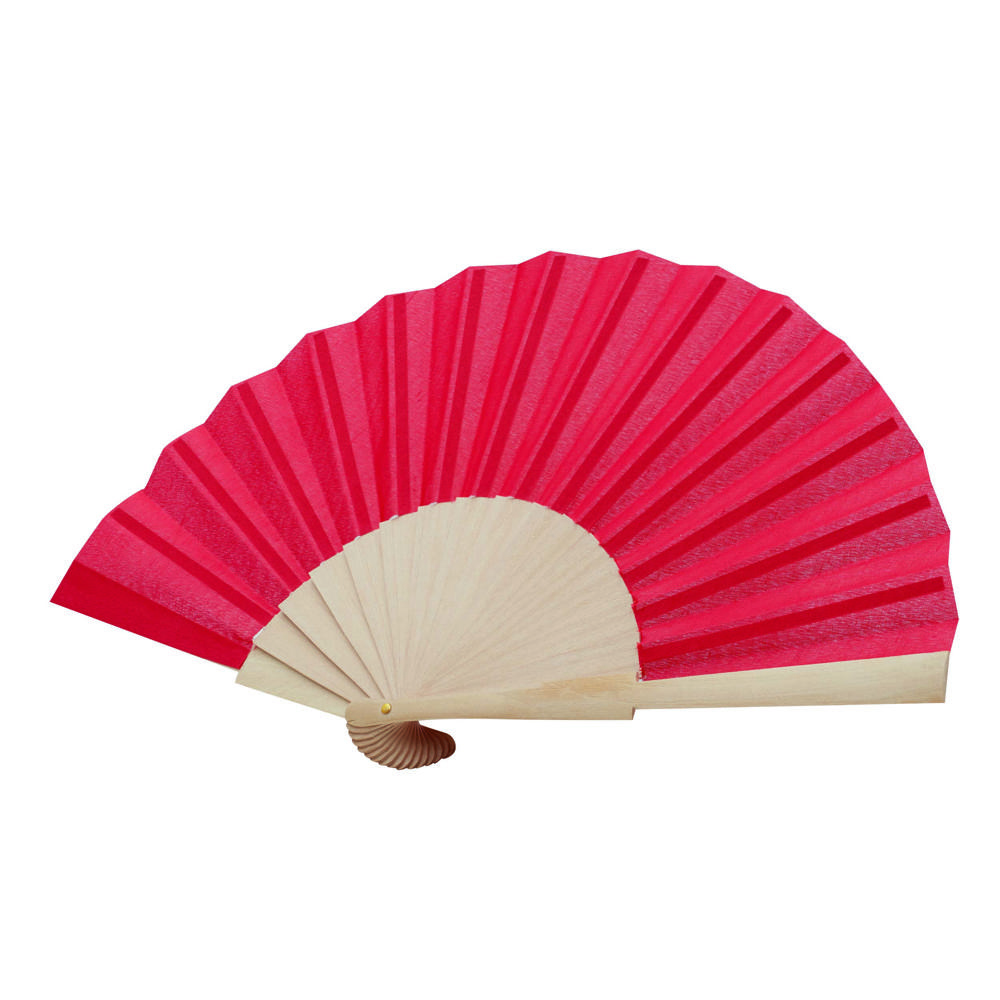 ECO COOL - Opvouwbare waaier - voor bedrijven en relatiegeschenken - rood